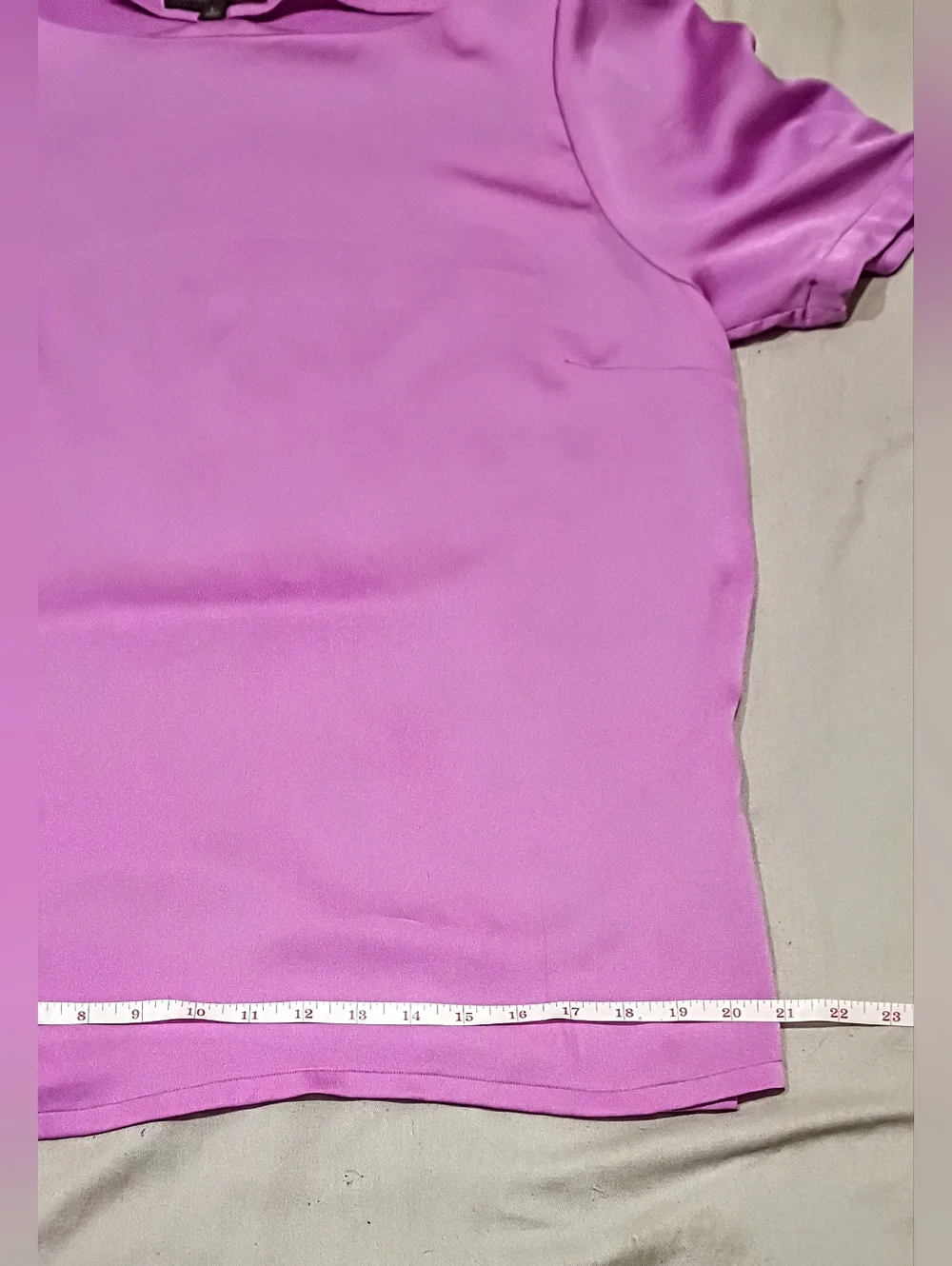 lilac purple Banana Republic short sleeve blouse GUC Large
